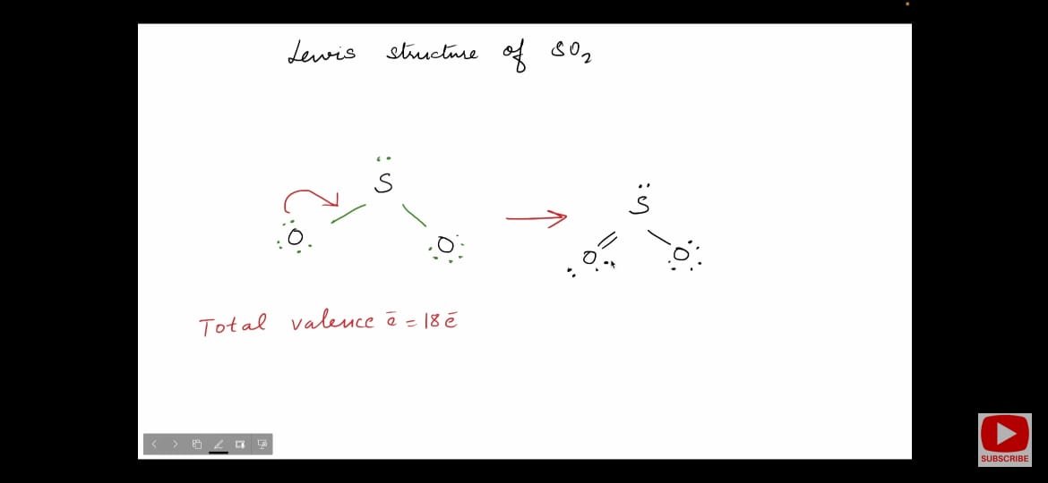 So2 Sulphur Di Oxide Lewis Structure Molecular Geometry